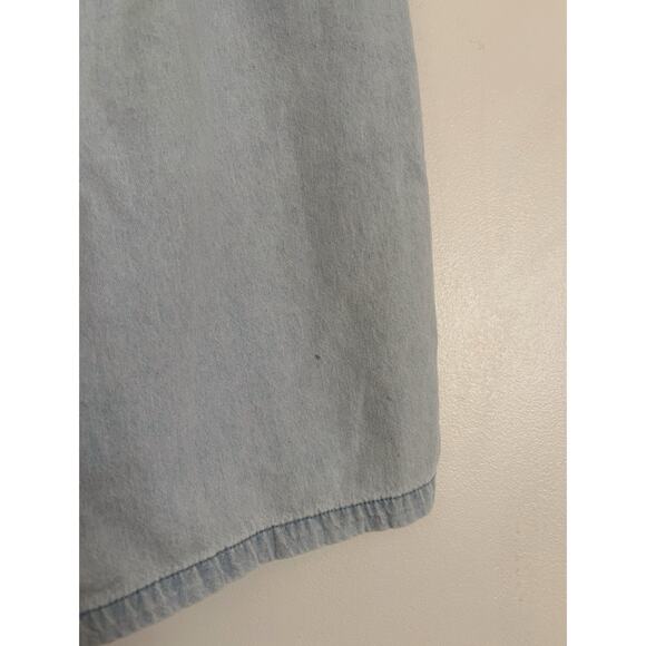 Light Wash Vintage Karen Scott Drawstring Denim Shorts S - Picture 5 of 6